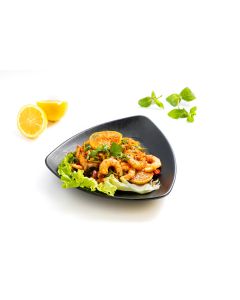 Salade de crevettes pimentées au jus de citron