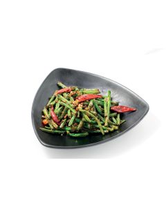 Haricots verts sautés aux piments sichuanais 干煸四季豆