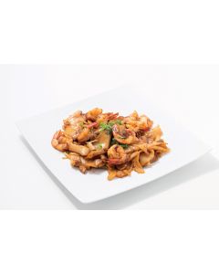 Pâtes de riz sautées aux crevettes 虾炒河粉