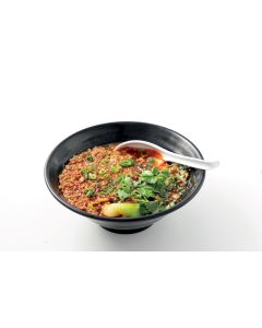 Soupe de nouilles au porc haché épicé 麻辣猪肉碎面