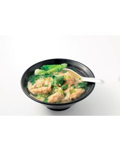 Soupe de nouilles aux raviolis de crevettes 鲜虾水饺面汤