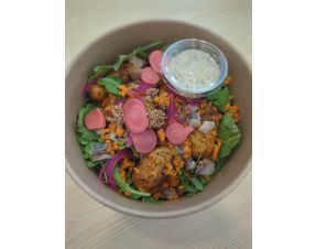 # Salade de Hareng fumé, Roquette, pomme grenailles, carottes 