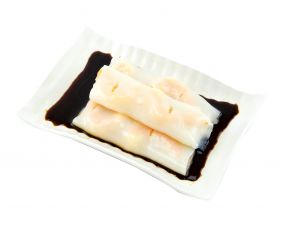 Crêpes de riz aux crevettes 虾肠粉